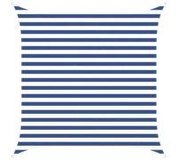 Qnhdfrt 8.2x8.2 ft Square Sun Shade Sail, Blue & White Oxford Polyester