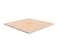 Qnhdfrt 80x80 cm Square Untreated Solid Oak Replacement Table Top