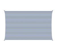 Qnhdfrt 8x5m Rectangular Polyester Sun Shade Sail, Blue and White
