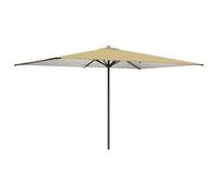 Qnhdfrt 9.5x6.2 Ft Tilting Rectangular Patio Umbrella, Yellow & White
