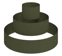 Qnhdfrt 90x90x20cm Square Metal Raised Garden Bed, Olive Green