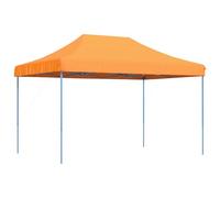 Qnhdfrt 9x13.5 ft Pop-Up Canopy Tent, Orange Steel Frame Party Gazebo