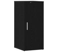 Qnhdfrt Armoire à chaussures, aspect chêne, noire, 32 x 35 x 70 cm, en matériau dérivé du bois, peu encombrante, avec 5 compartiments, design moderne, robuste et facile d'entretien, pour couloir