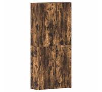 Qnhdfrt Armoire à chaussures, multicolore, 80 x 35,5 x 180 cm, en bois, design moderne, robuste et durable, peu encombrant, avec 2 portes, pour couloir, salon, chambre à coucher