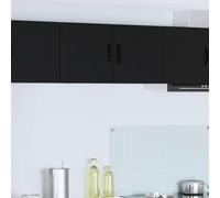 Qnhdfrt Armoire de cuisine - Noir - 80 x 31 x 40 cm - En matériau dérivé du bois - Avec 2 étagères - Design moderne - Robuste et durable - Pour cuisine, couloir, salon - Armoire multi-usages