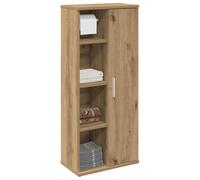Qnhdfrt Armoire de salle de bain, chêne artisanal, 39 x 22 x 90 cm, étagère sur pied, avec porte-rouleau de papier toilette, meuble de salle de bain moderne pour salle de bain, invités, WC et petites