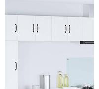 Qnhdfrt Armoire murale de cuisine, blanche, 60 x 31 x 40 cm, en matériau dérivé du bois, design moderne, avec 2 portes et étagère, armoire de rangement polyvalente pour cuisine, salle à manger et