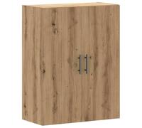 Qnhdfrt Armoire murale en chêne artisan 69,5 x 34 x 90 cm en matériau dérivé du bois avec design moderne, montage mural robuste, buffet peu encombrant, pour cuisine, salon, chambre à coucher, couloir
