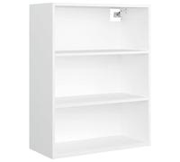 Qnhdfrt Armoire suspendue blanche 69,5 x 32,5 x 90 cm en matériau dérivé du bois avec 2 portes et capacité de charge de 60 kg - Buffet de cuisine moderne - Peu encombrant - Pour couloir, salon ou