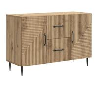 Qnhdfrt Artisan Oak Sideboard Cabinet with 2 Doors & 2 Drawers