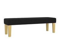 Qnhdfrt Banc rembourré en tissu noir 100 x 30 x 30 cm pour chambre à coucher et salon - Banc de lit moderne rembourré avec mousse - Banc de couloir, banc de garde-robe