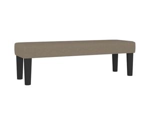Qnhdfrt Banc rembourré en tissu respirant - Moderne - Pour chambre à coucher et couloir - Multifonctionnel - Avec rembourrage doux - Taupe - 100 x 30 x 30 cm