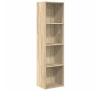 Qnhdfrt Bibliothèque en chêne Sonoma 40 x 30 x 152 cm - Design moderne ouvert - Aspect petite étagère - Robuste et facile d'entretien - Pour salon, chambre à coucher, bureau, couloir