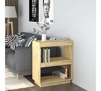 Qnhdfrt Bibliothèque étroite en pin massif - 60 x 35 x 71 cm - Étagère robuste pour espace de rangement dans le salon, le bureau ou comme vitrine décorative