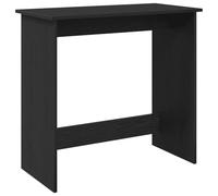 Qnhdfrt Black Engineered Wood Small Computer Desk, 80x40x75 cm