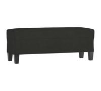 Qnhdfrt Black Fabric Upholstered Bed End Bench, 100x35x41 cm