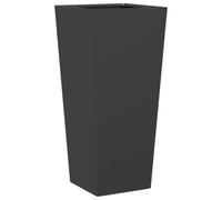 Qnhdfrt Black Steel Garden Planter Box, 35x35x75 cm