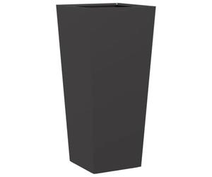 Qnhdfrt Black Steel Garden Planter Box, 35x35x75 cm