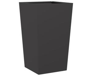 Qnhdfrt Black Steel Square Garden Planter Box, 45x45x75 cm