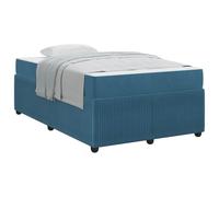 Qnhdfrt Blue Bed Frame with Pocket Spring Mattress, 120 x 190 cm