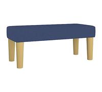 Qnhdfrt Blue Fabric Upholstered Bed End Bench, 70x30x30 cm