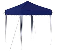 Qnhdfrt Blue Oxford Fabric Pop-Up Gazebo Tent with Steel Frame