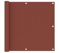 Qnhdfrt Brise-vue de balcon en terre cuite 90 x 300 cm - Tissu Oxford - Coupe-vent et imperméable - Avec protection UV et corde robuste - Pour balcon, terrasse et jardin