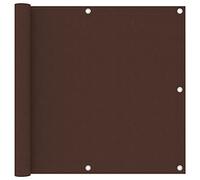 Qnhdfrt Brise-vue pour balcon marron 90 x 600 cm Tissu Oxford avec matériau robuste pour une utilisation en extérieur Protection UV et store vertical moderne pour terrasse, balcon et terrains de