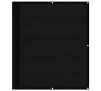Qnhdfrt Brise-vue pour balcon - Noir - 120 x 700 cm - 100 % polyester Oxford PU - Résistant au vent et aux UV - Facile d'entretien - Robuste - Avec corde de fixation de 24 m