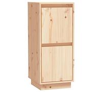 Qnhdfrt Buffet 31,5 x 34 x 75 cm en pin massif - Design moderne - Avec 2 portes et pieds flottants - Armoire de cuisine robuste pour couloir, salon, chambre à coucher