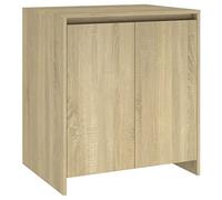 Qnhdfrt Buffet de cuisine 70 x 41 x 75 cm - En chêne Sonoma - Meuble d'appoint moderne avec 2 portes - Étagère robuste pour salon, couloir, chambre à coucher