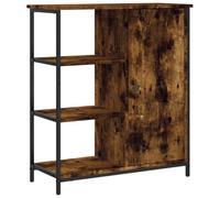 Qnhdfrt Buffet en chêne fumé 70 x 30 x 80 cm - Pieds réglables - Armoire d'appoint stable - Design moderne pour cuisine, couloir et salon