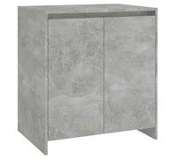 Qnhdfrt Buffet Gris Béton 70x41x75 cm en Bois d'Ingénierie - Meuble de Rangement Pratique avec 2 Portes, Commode Élégante et Buffet Bas pour Salon, Entrée, Bureau et Couloir