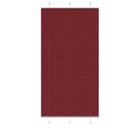 Qnhdfrt Burgundy Pleated Window Blind, 105x200cm Polyester Shade