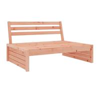 Qnhdfrt Canapé Central de Jardin en Bois de Douglas Massif 120x80 cm, Siège de Salon Modulaire Extérieur pour Terrasse, Balcon et Patio, Design à Lattes Élégant et Robuste