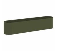 Qnhdfrt Carré Potager en Métal sans Fond 200x40x40 cm Vert Olive