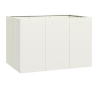 Qnhdfrt Carré Potager Surélevé en Acier Blanc 120x80x80 cm