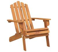 Qnhdfrt Chaise Adirondack de Jardin Pliable en Bois d'Acacia Massif Fauteuil de Patio Ergonomique Extérieur Lounge Confortable Salon Terrasse Balcon Finition Huile Naturelle 75x84x90 cm