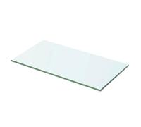 Qnhdfrt Clear Tempered Glass Shelf Panel, 50 x 20 cm, 8mm Thick
