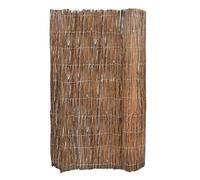 Qnhdfrt Clôture en osier de 5 x 1 m, brise-vue naturel en roseaux de saule, robuste pour jardin et terrasse, brise-vue pour délimitation décorative en extérieur