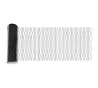 Qnhdfrt Clôture hexagonale grise 0,5 x 50 m - Clôture hexagonale robuste en PVC pour jardin, terrasse et extérieur - Treillis de jardin polyvalent pour délimiter et aménager