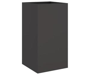 Qnhdfrt Cold Rolled Steel Raised Planter Box, Black | Sized at 42x38x75 cm, this sturdy metal flower holder is ideal for decorating gardens, balconies, and patios.