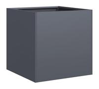 Qnhdfrt Cold-Rolled Steel Square Planter Box 40x40x40cm Anthracite