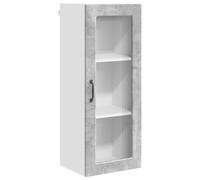 Qnhdfrt Concrete Gray Engineered Wood Kitchen Wall Cabinet