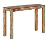 Qnhdfrt Console en bois massif recyclé 110 x 35 x 76 cm - Design unique avec charme rustique pour salle à manger, cuisine, balcon ou terrasse