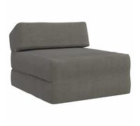 Qnhdfrt Convertible Sofa Bed, Light Gray Foldable Polyester Sleeper Chair