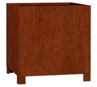 Qnhdfrt Corten Steel Raised Planter Box, 40x40x40cm Square Garden Bed