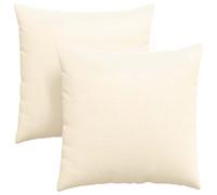 Qnhdfrt Cream Corduroy Floor Pillows 32x32 inches, 2-Pack