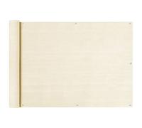 Qnhdfrt Cream HDPE Balcony Privacy Screen, 75x400 cm