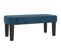 Qnhdfrt Dark Blue Velvet Bed End Bench, 70x30x30 cm